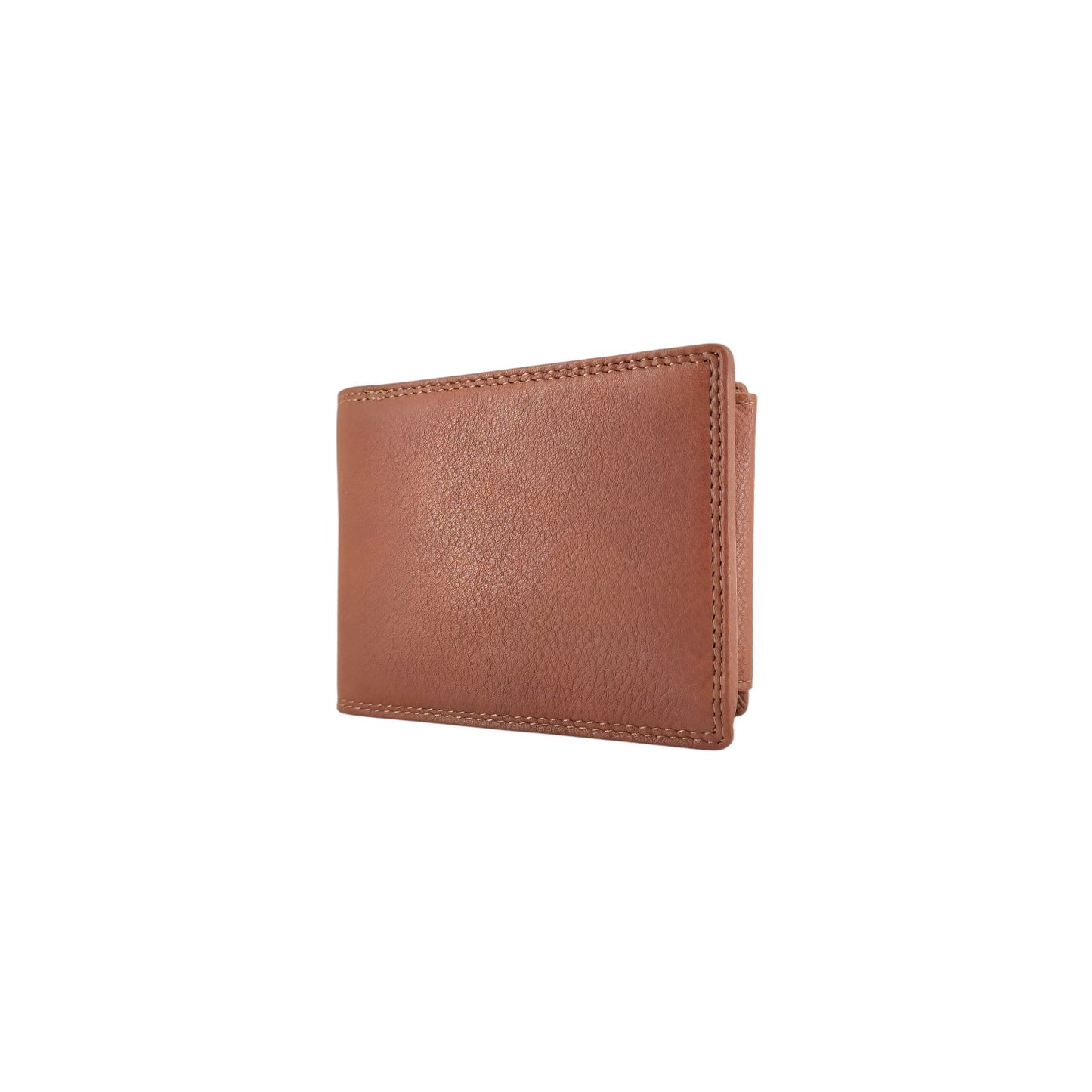 Men’s Bifold Wallet in Genuine Cowhide Leather – RFID Protection, 7 Card Slots, 2 ID Windows & Token Pocket