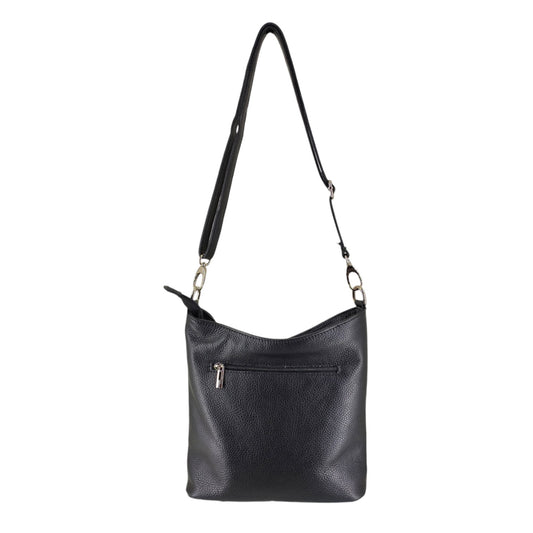 Cognacfarbene mittelgroße Umhängetasche aus italienischem Leder – Eleganz & Funktionalität für Alltag & Business