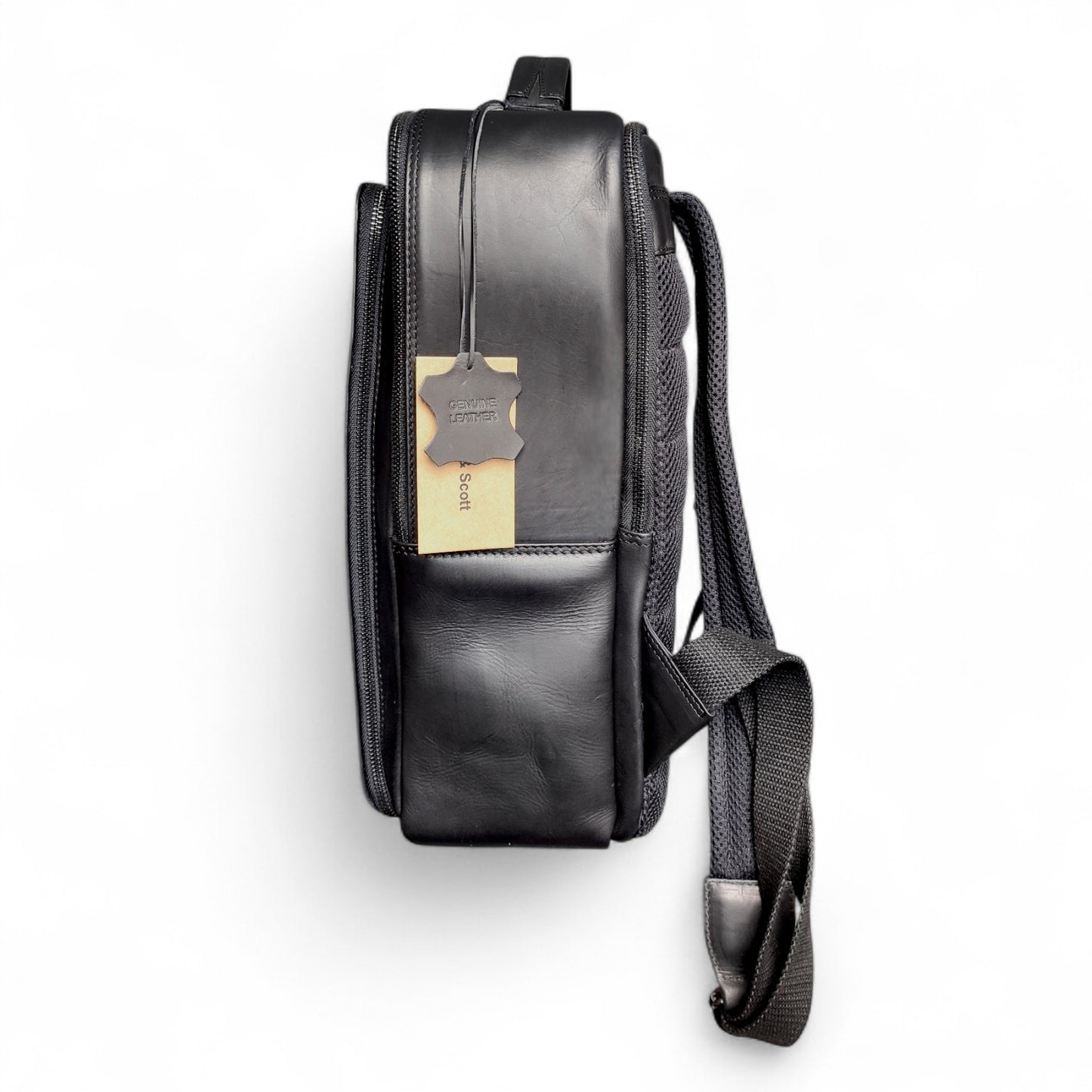 Vintage Laptop-Rucksack aus echtem Rindsleder – Business & Reise, Unisex, 15-Zoll Laptopfach