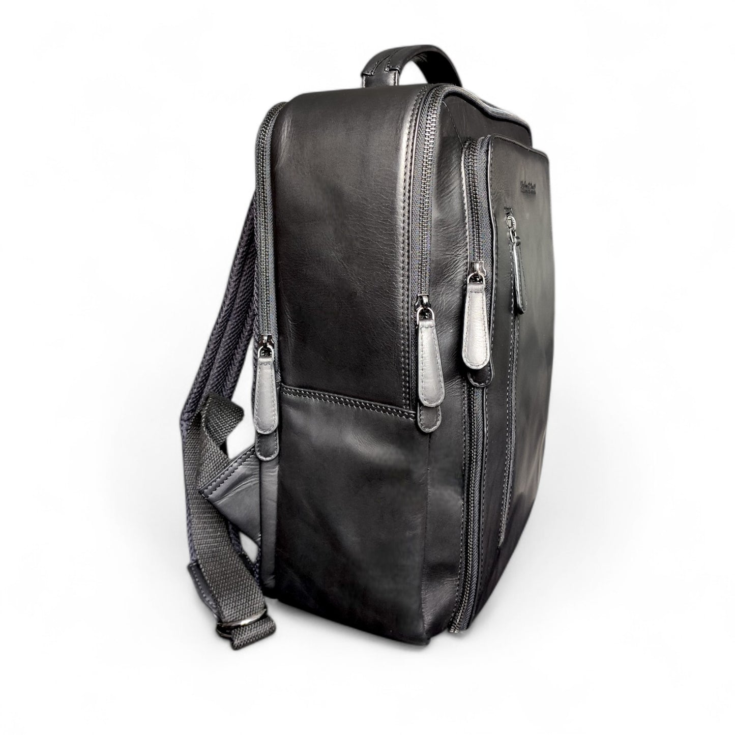 Vintage Laptop-Rucksack aus echtem Rindsleder – Business & Reise, Unisex, 15-Zoll Laptopfach