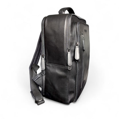 Vintage Laptop-Rucksack aus echtem Rindsleder – Business & Reise, Unisex, 15-Zoll Laptopfach