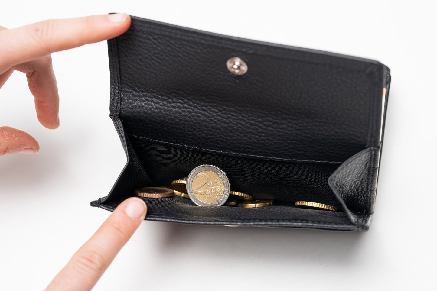 Damen Geldbörse Nappa-Leder Schwarz – Großformat mit RFID-Schutz & Reißverschluss | Edle Echtleder Geldbörse mit Geschenkbox | Harlee & Scott