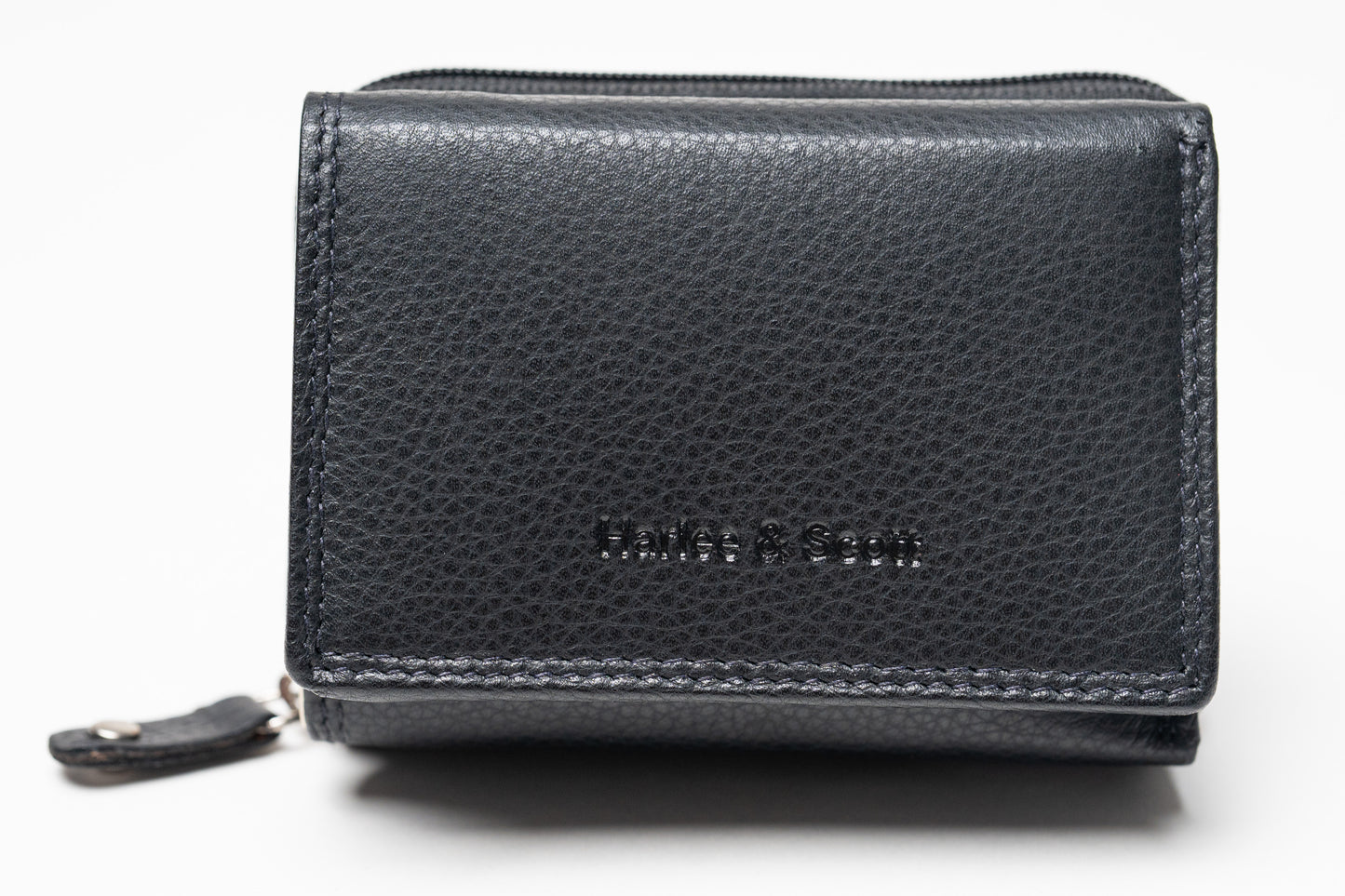 Damen Geldbörse Nappa-Leder Rot – Kompakte Echtleder Börse mit RFID-Schutz, Reißverschluss & Druckknopf | Kleine Leder Geldbörse | Harlee & Scott