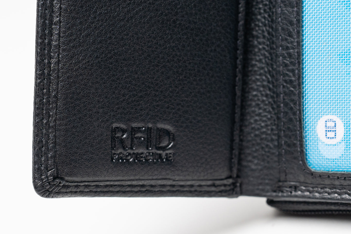 Damen Geldbörse Nappa-Leder Schwarz – Kompakte Echtleder Börse mit RFID-Schutz, Reißverschluss & Druckknopf | Kleine Leder Geldbörse | Harlee & Scott