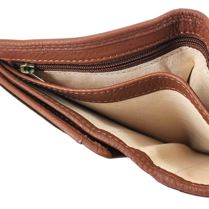 Hochwertige Herren-Geldbörse aus 100 % echtem Leder – Hochformat mit RFID-Schutz