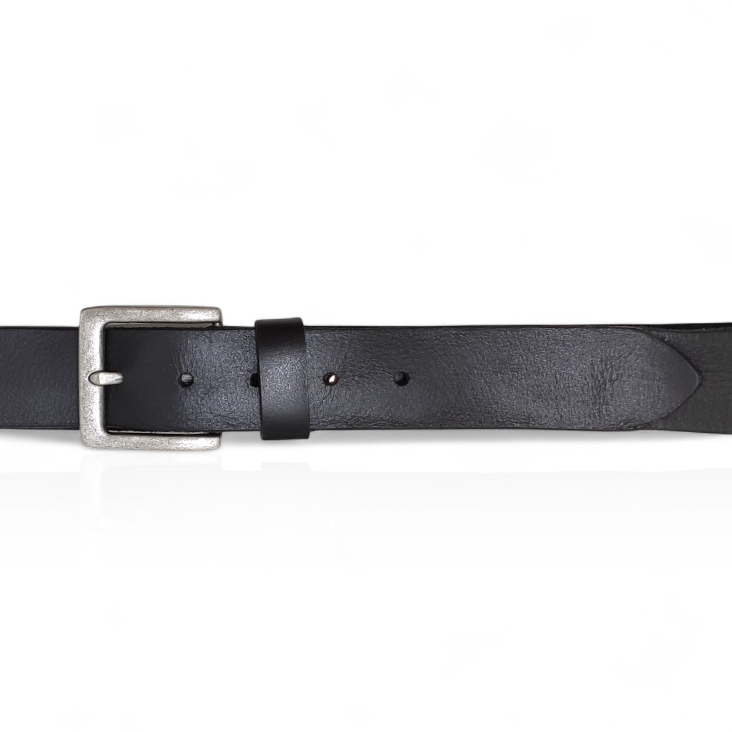 Gürtel aus 100% Büffelleder Schwarz/Cognac – Handgefertigt & 3,5cm Breite